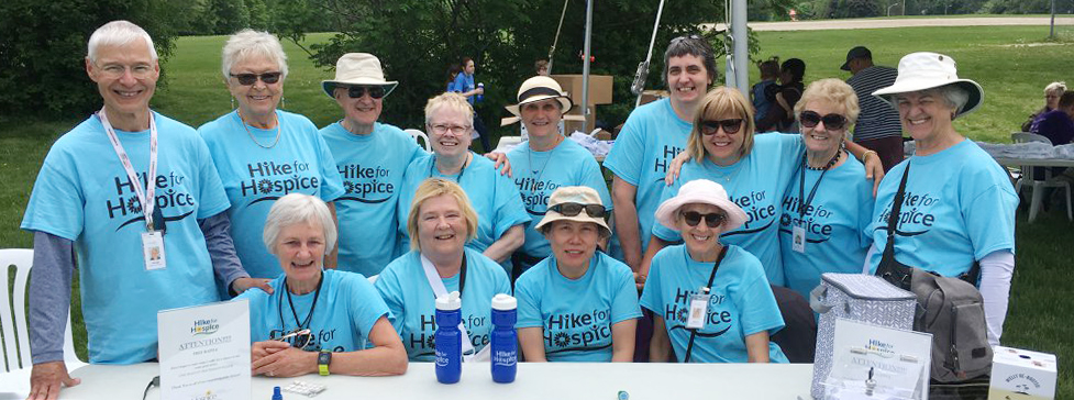 Hospice Volunteers at an event
